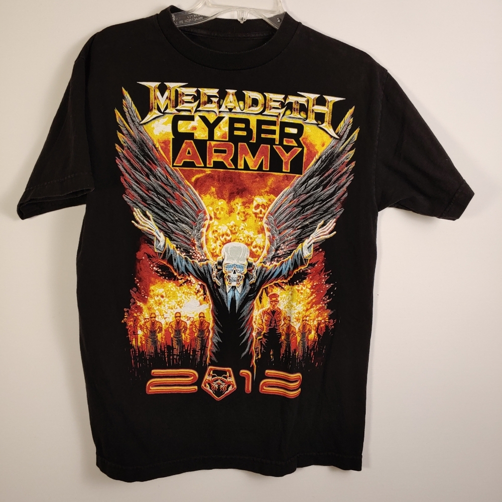 Rare Megadeth Cyber Army 2012 Shirt